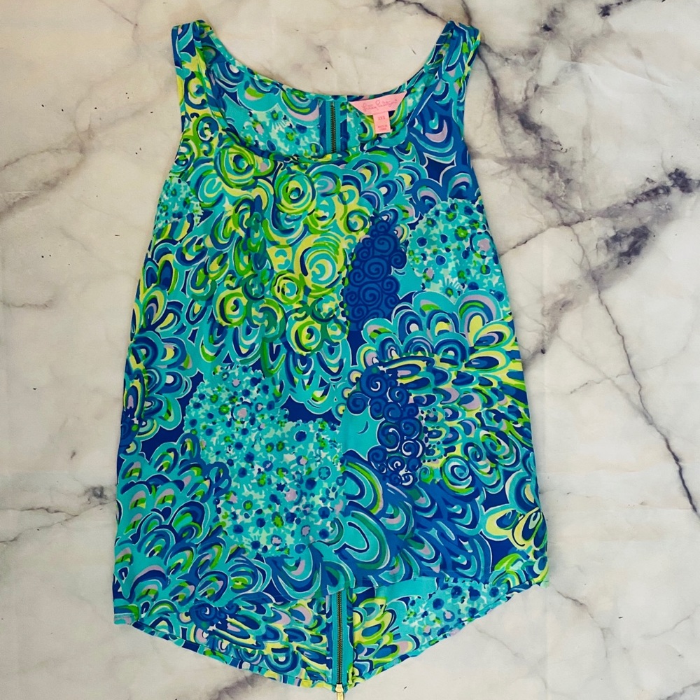 Lilly Pulitzer Zipper Back Tank